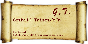 Gothilf Trisztán névjegykártya